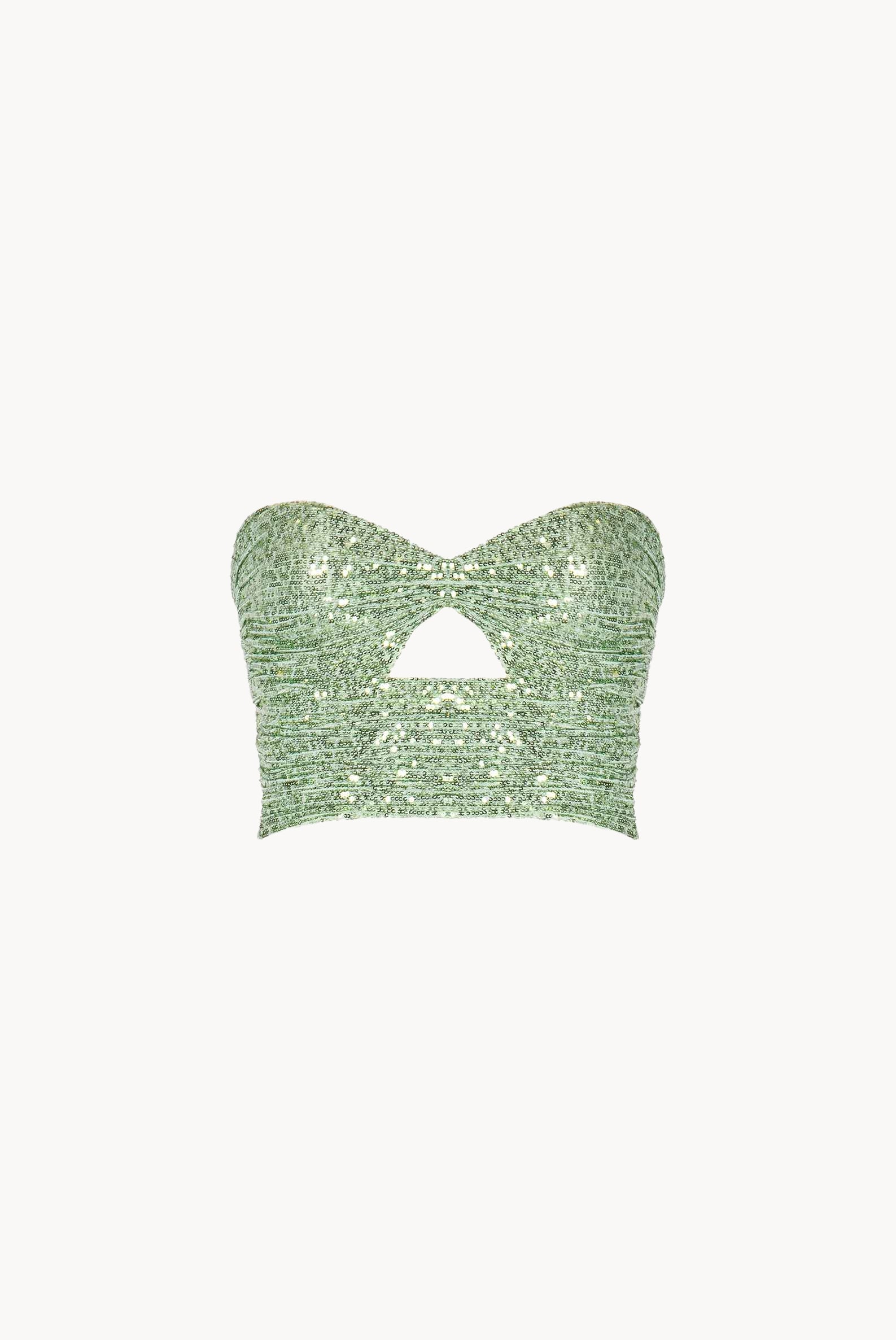 Sage Green Sequin Top