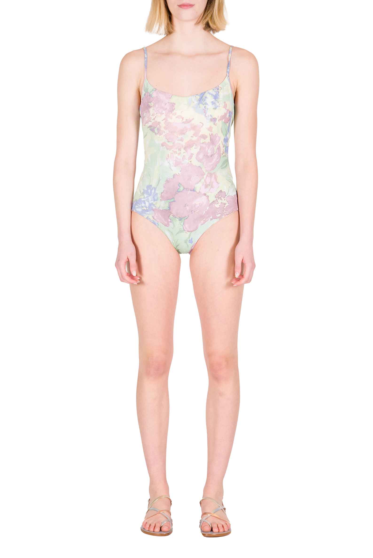 Costume Intero a Fiori Astratti