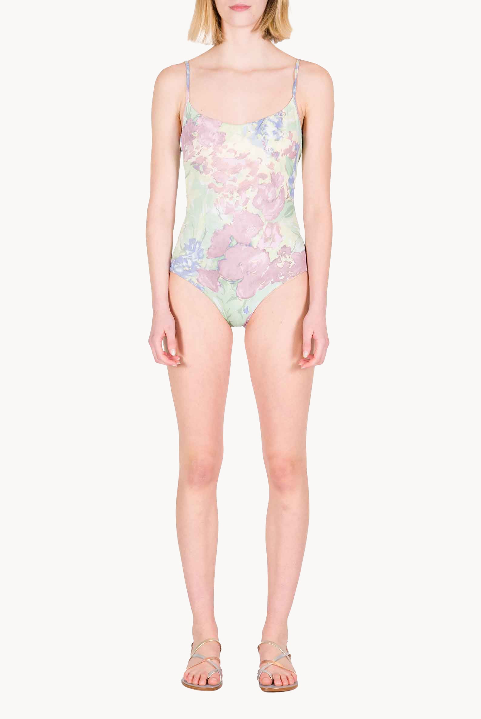 Costume Intero a Fiori Astratti