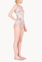 Costume Intero a Fiori Astratti