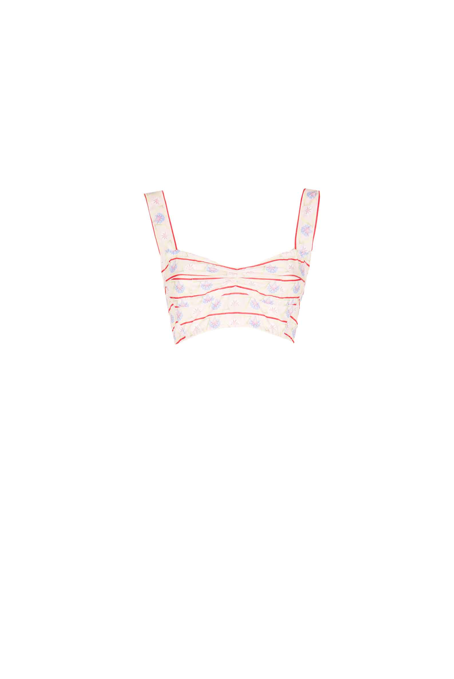 Reggiseno in Cotone Stampato a Gilly Flowers