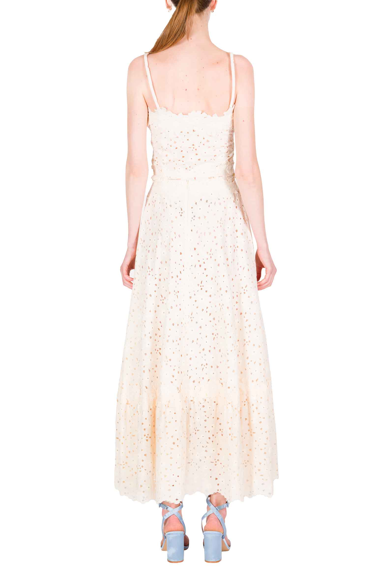 Top con Spalline Sottili in Pizzo Floreale