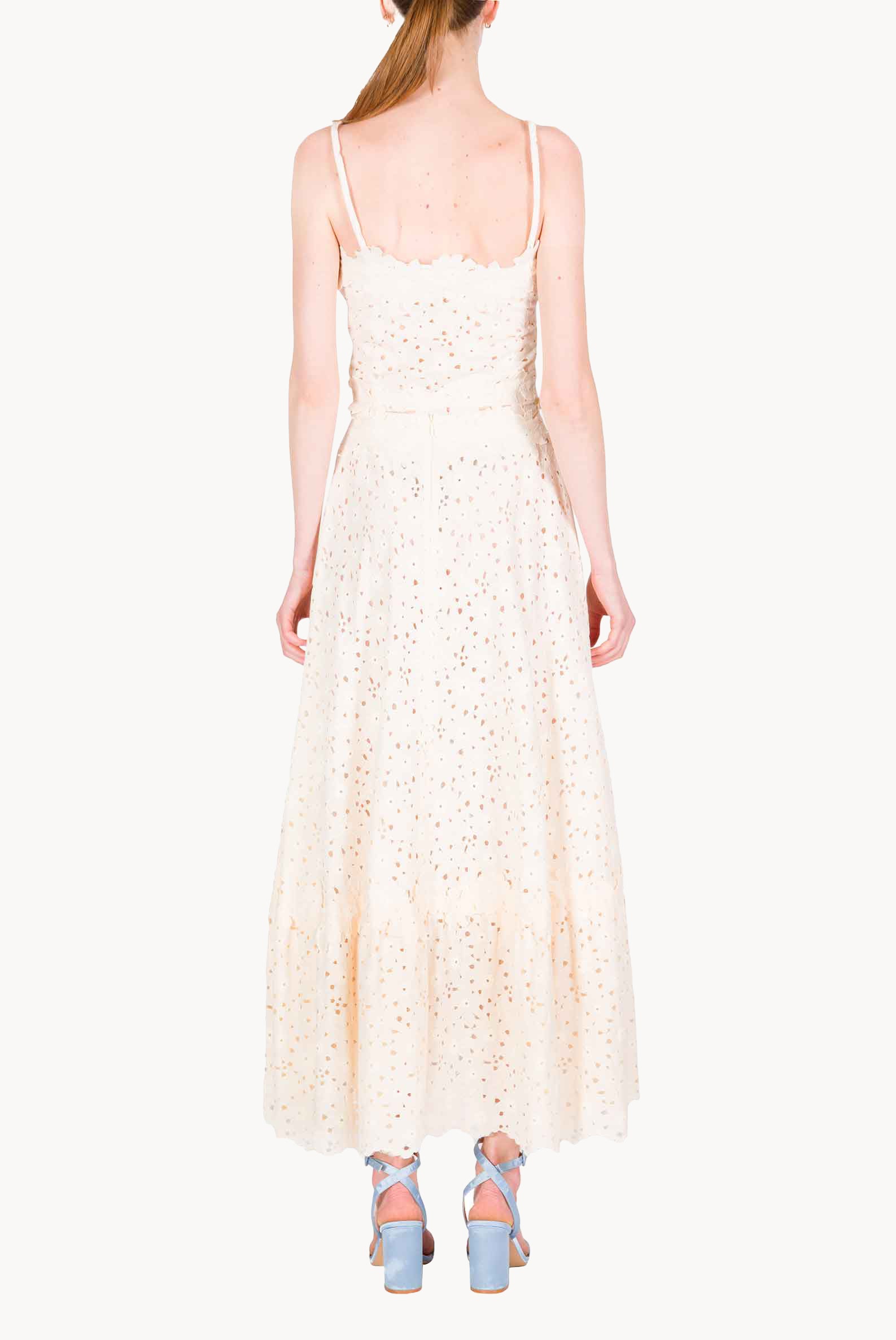 Top con Spalline Sottili in Pizzo Floreale