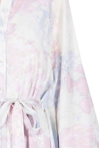 Cotton Kaftan in Abstract Flowers