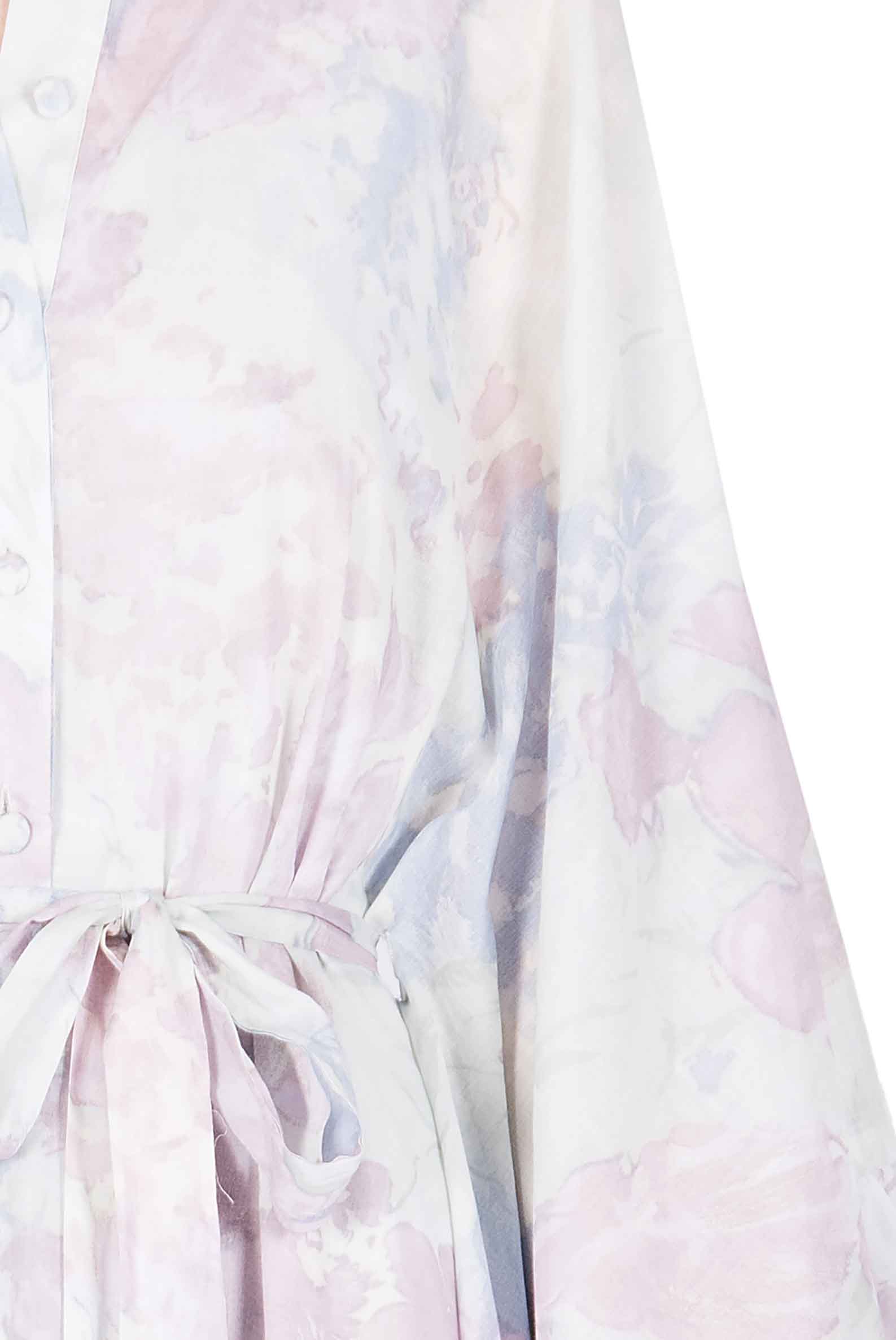 Cotton Kaftan in Abstract Flowers