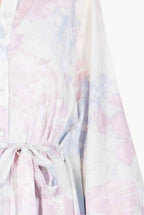 Cotton Kaftan in Abstract Flowers