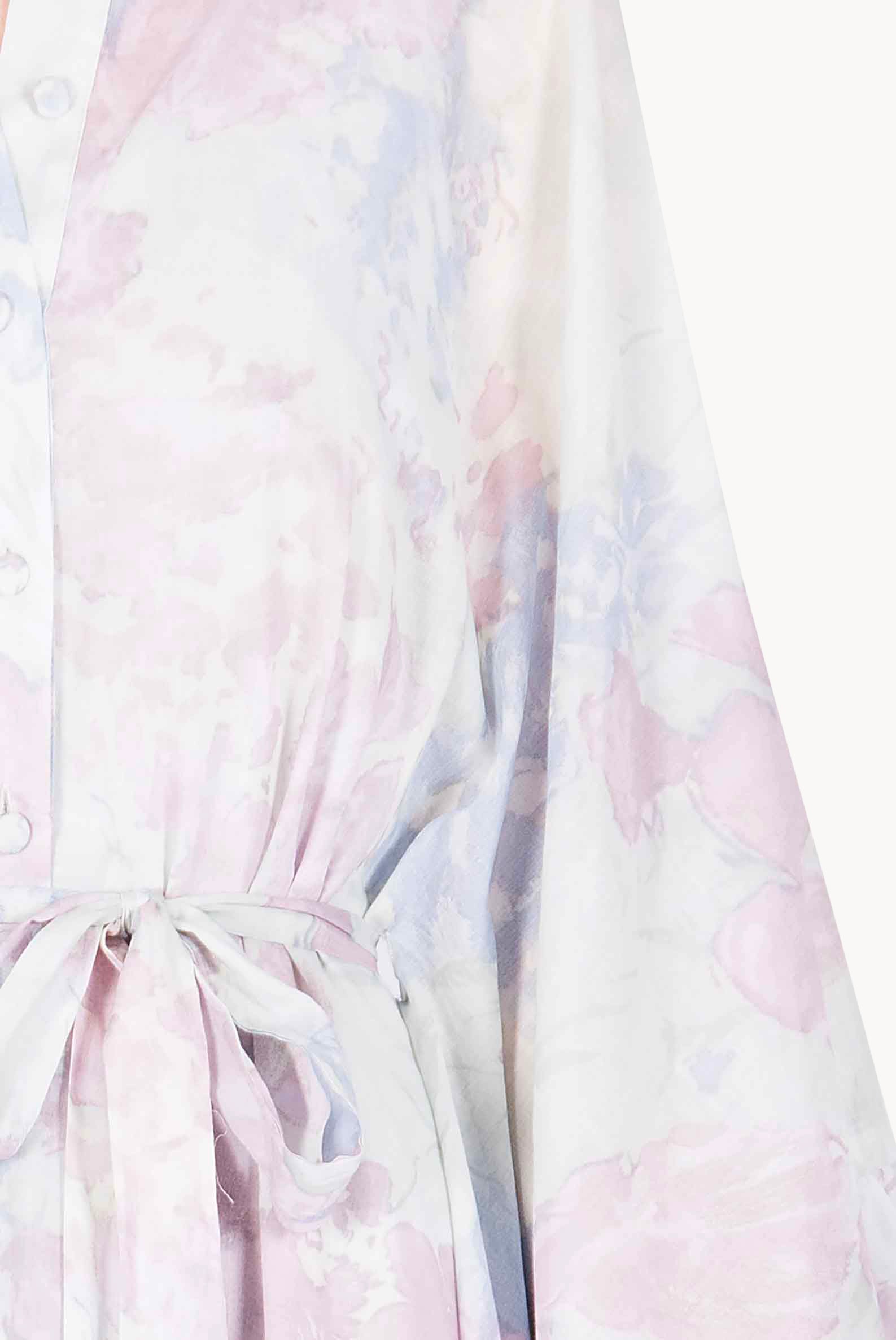 Cotton Kaftan in Abstract Flowers