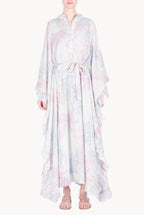 Cotton Kaftan in Abstract Flowers