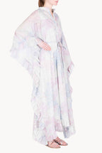 Cotton Kaftan in Abstract Flowers