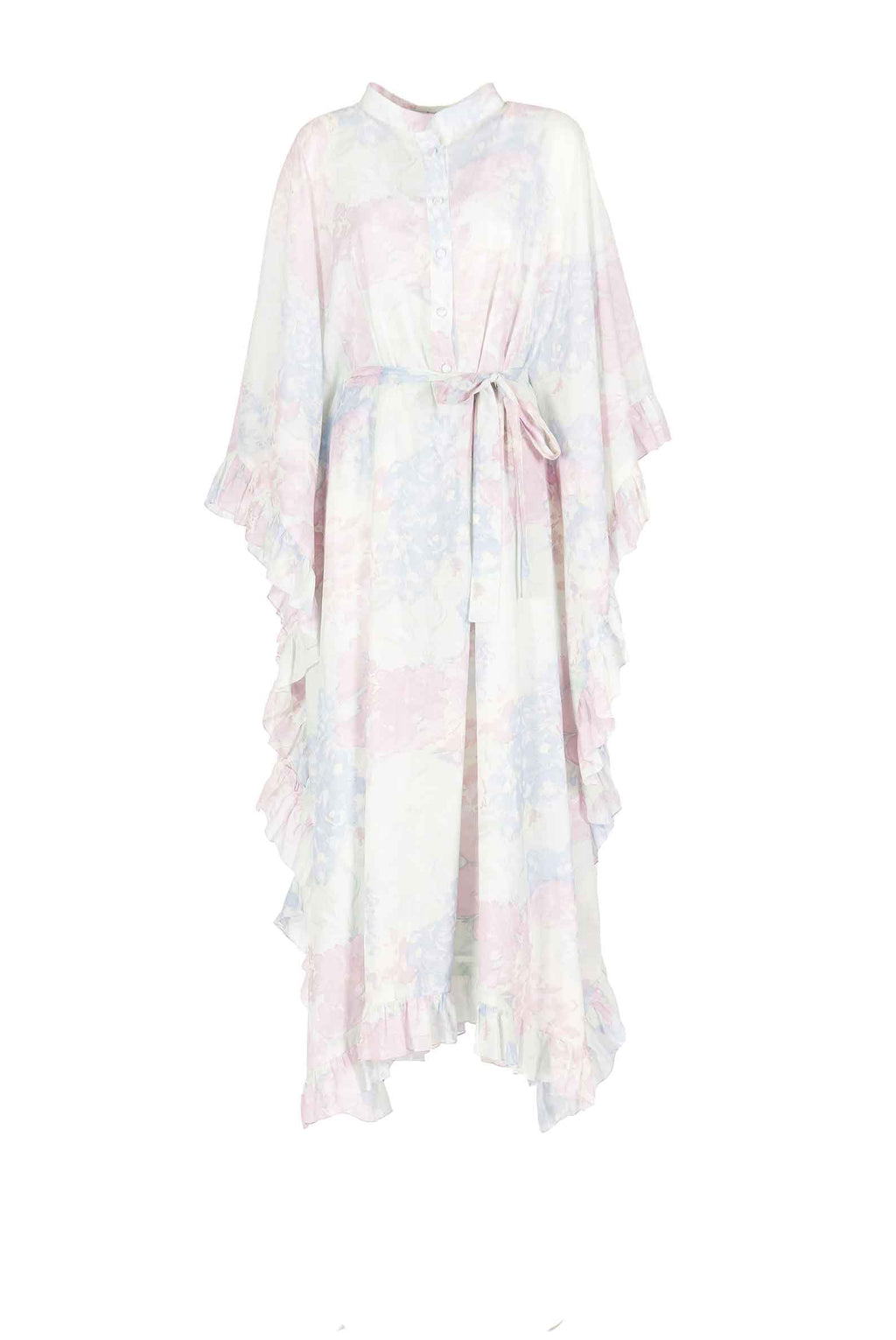 Cotton Kaftan in Abstract Flowers