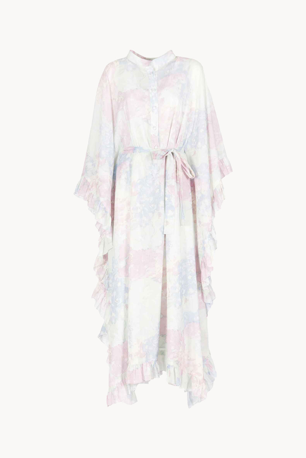 Cotton Kaftan in Abstract Flowers