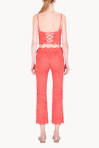 Criss Cros Floral Lace Top