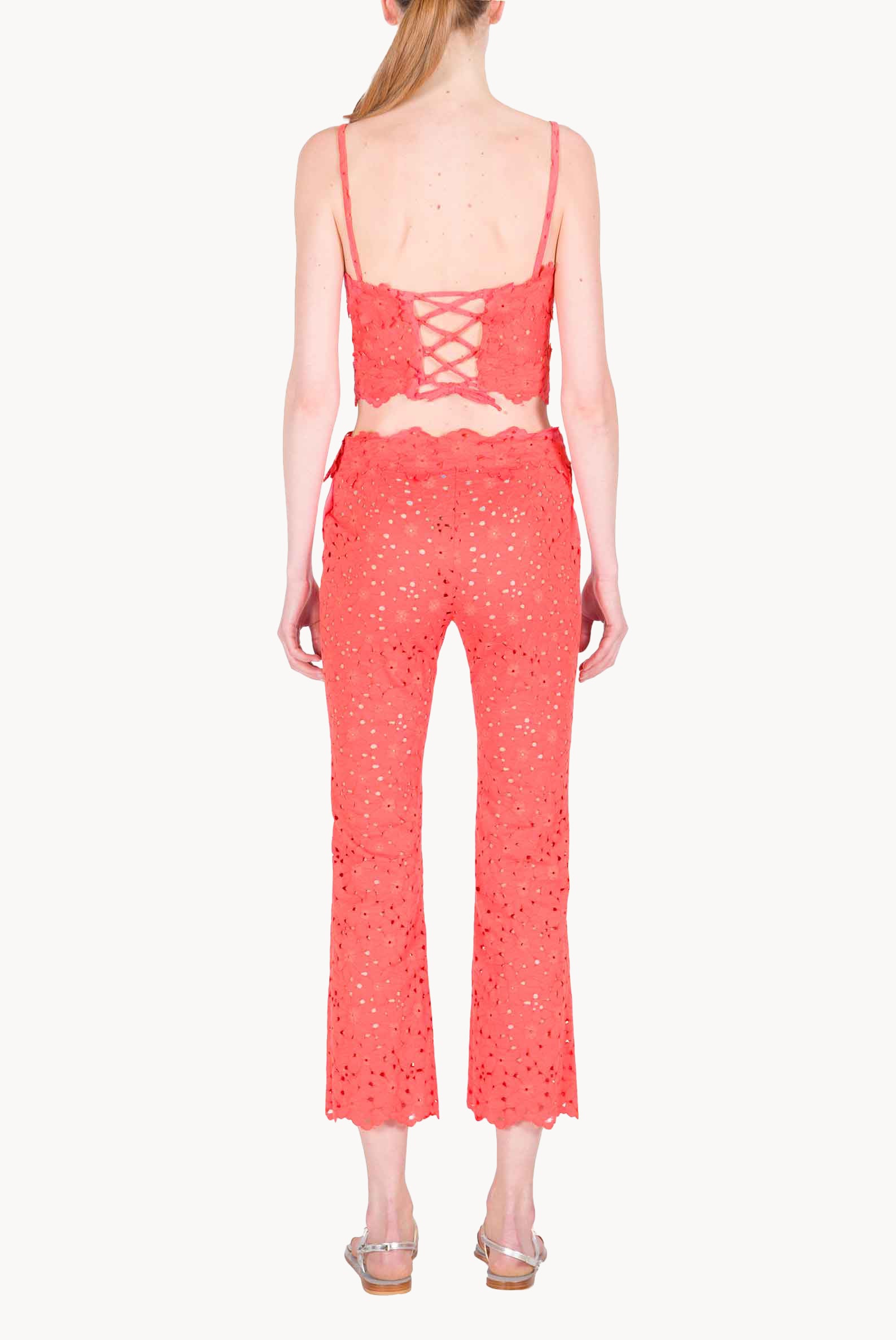 Criss Cros Floral Lace Top