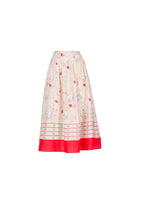 Gonna Midi Plissettata in Cotone a Gilly Flowers