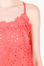 Floral Lace Mini Dress