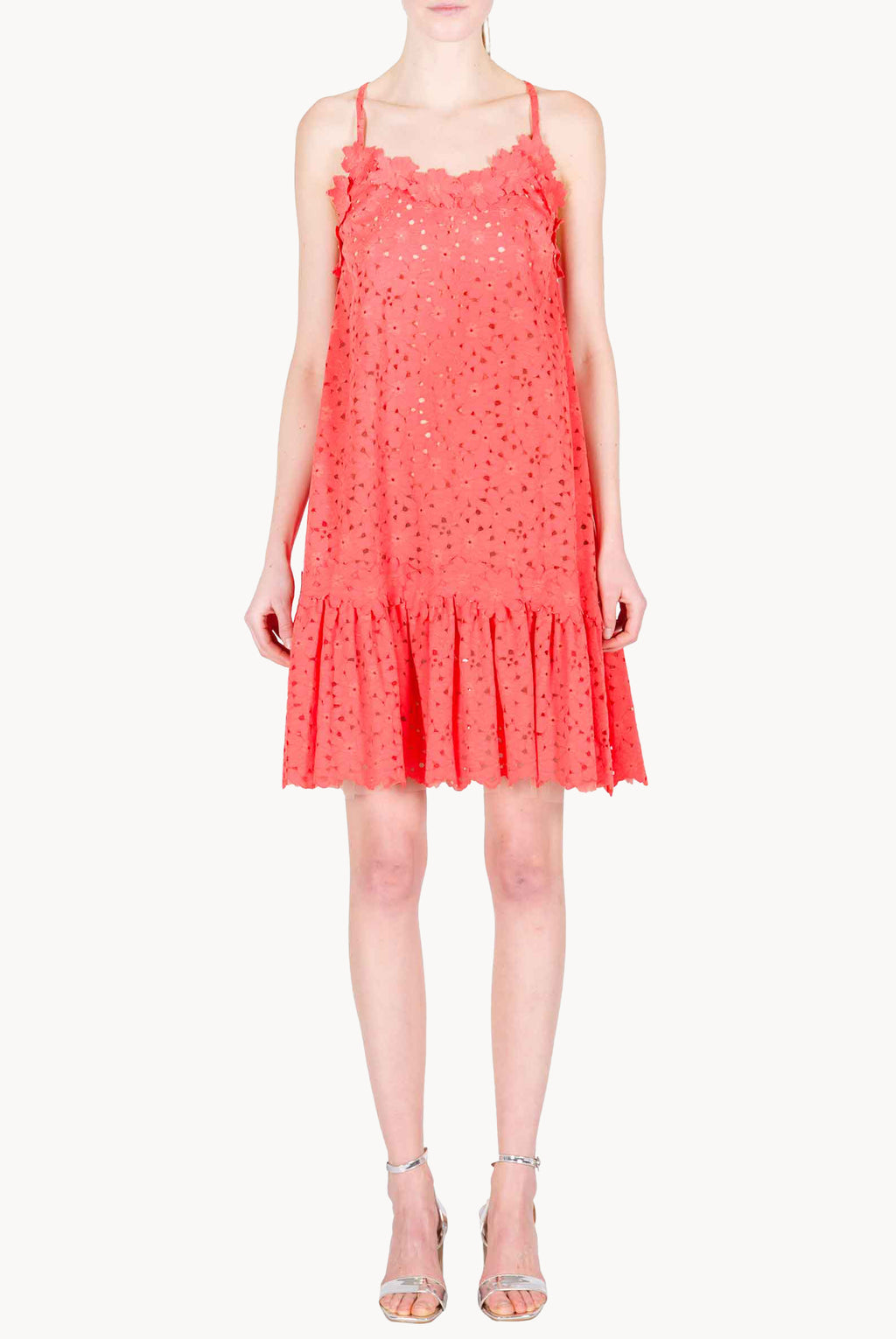 Floral Lace Mini Dress