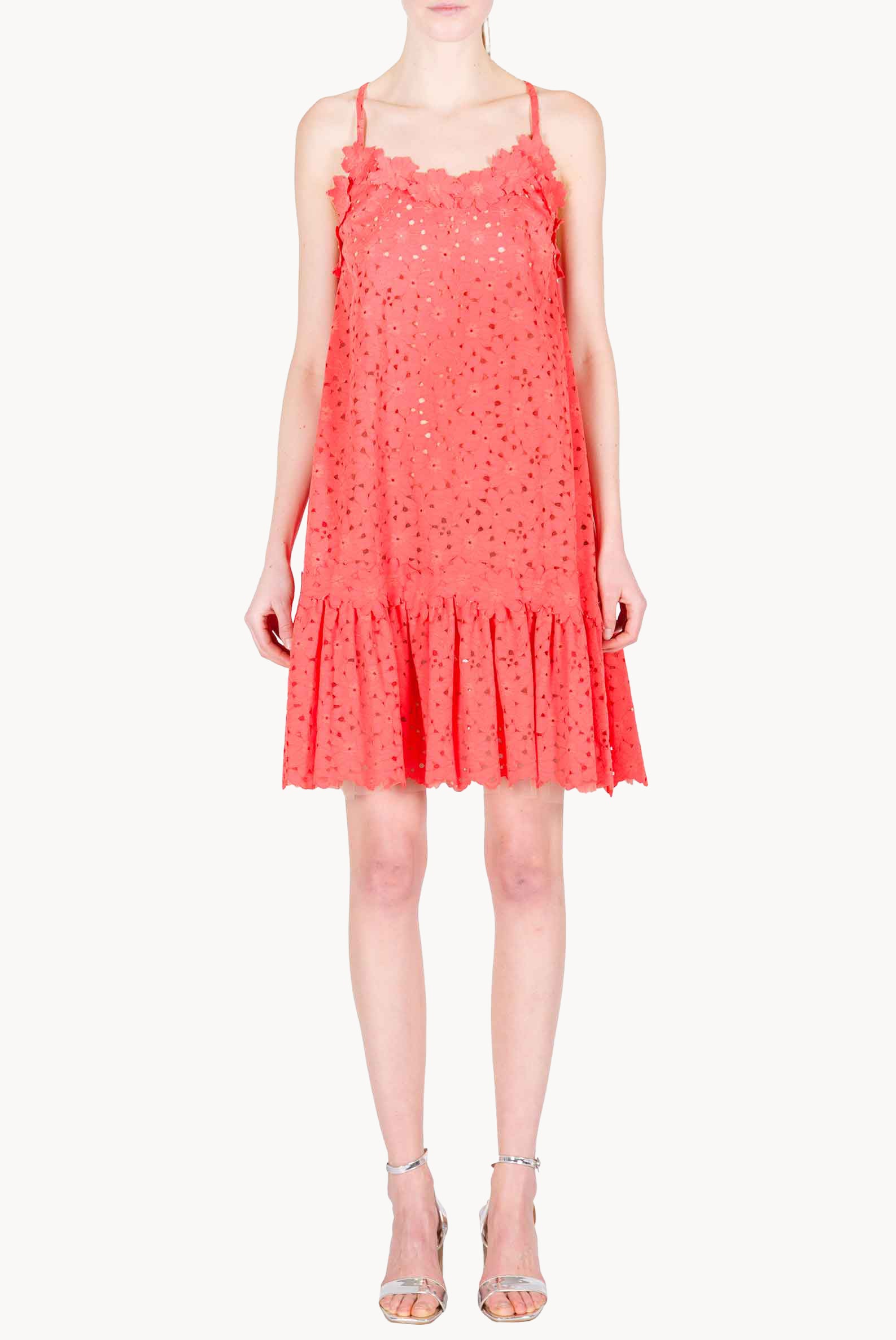 Floral Lace Mini Dress