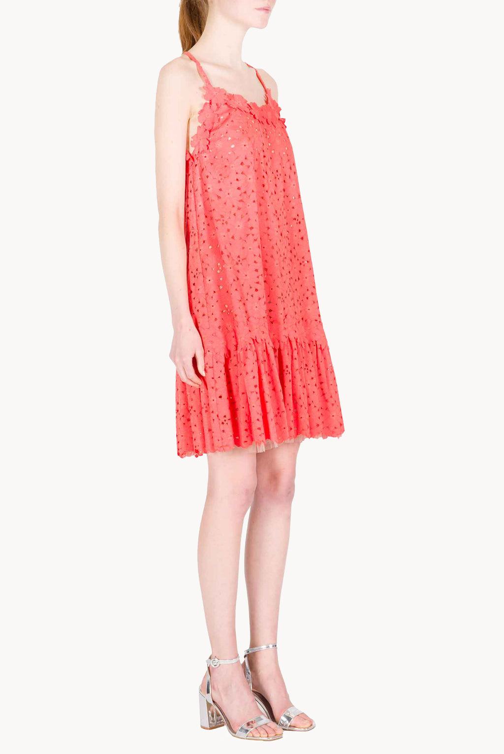 Floral Lace Mini Dress