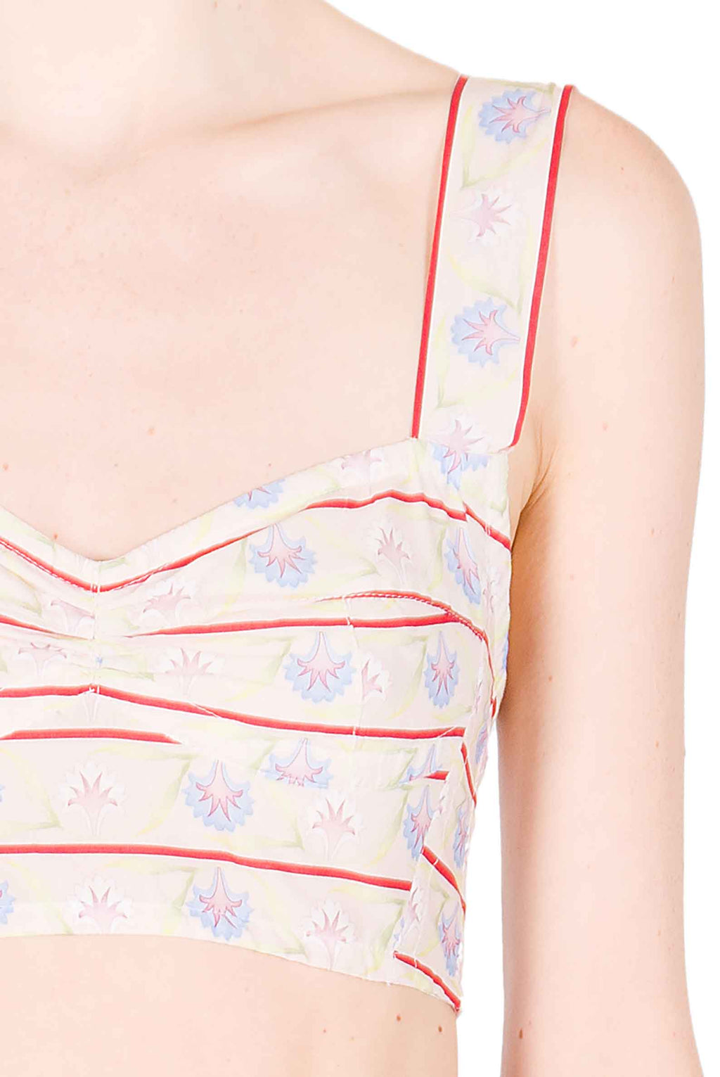 Reggiseno in Cotone Stampato a Gilly Flowers