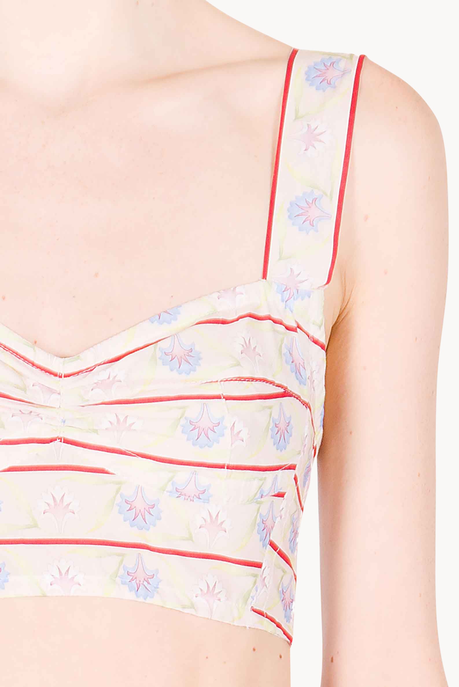 Reggiseno in Cotone Stampato a Gilly Flowers