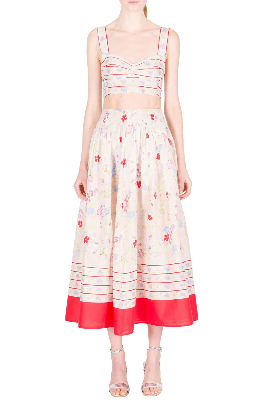 Reggiseno in Cotone Stampato a Gilly Flowers