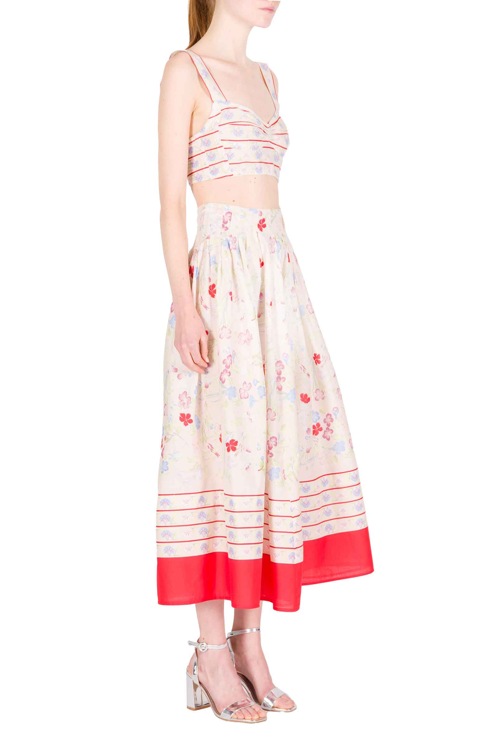 Reggiseno in Cotone Stampato a Gilly Flowers