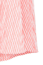 Abito Portafoglio in Cotone Elasticizzato a Righe Bicolore