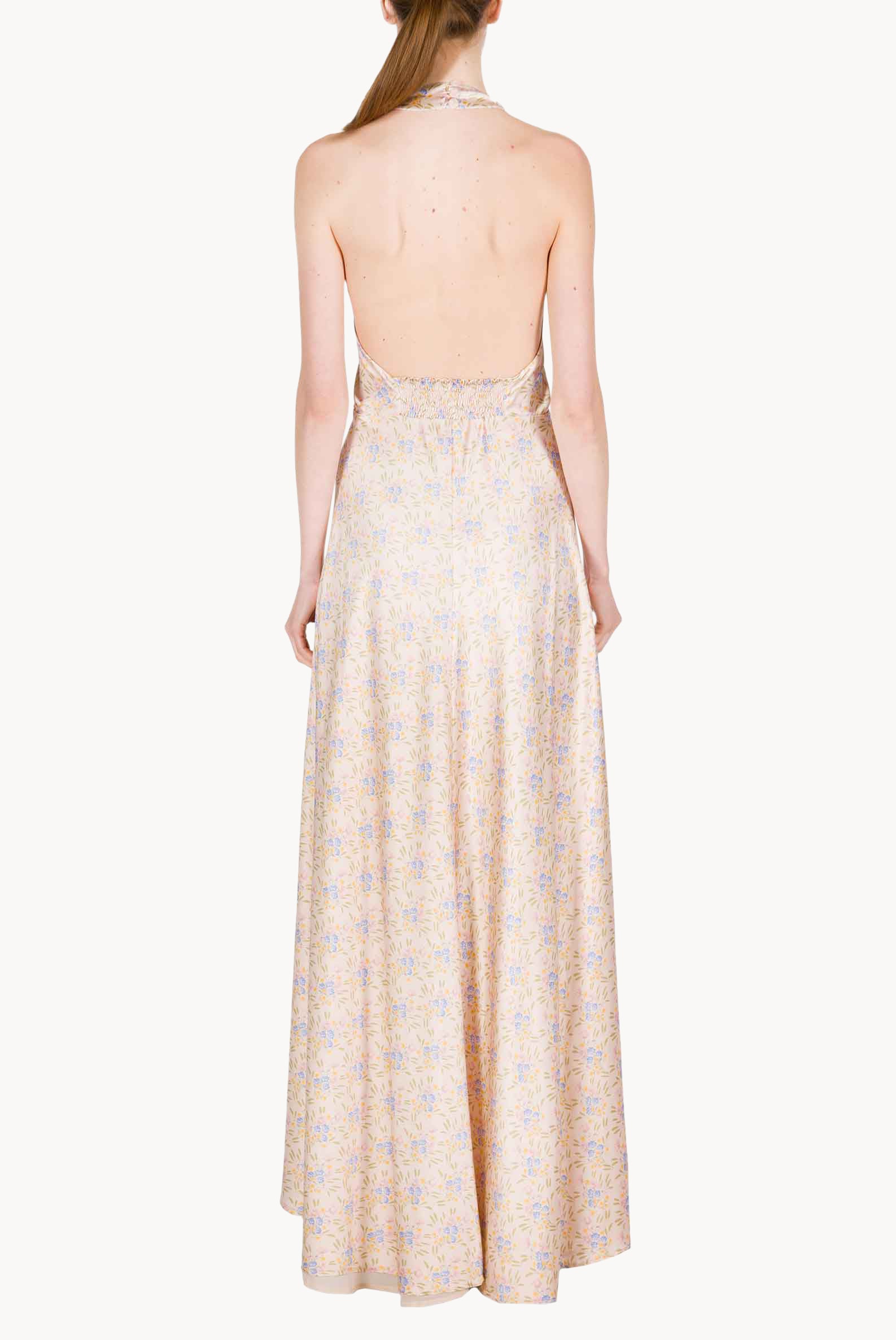 Blooming Mirage Sleeveless Bottoncino Dress