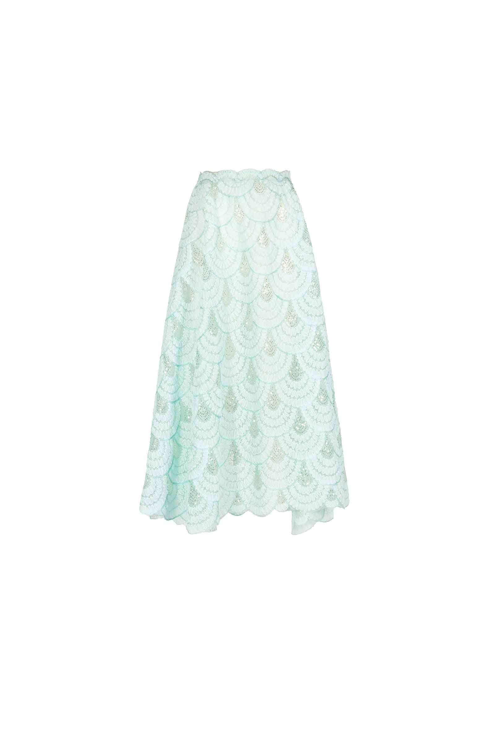 Gonna Svasata in Tulle con Paillettes