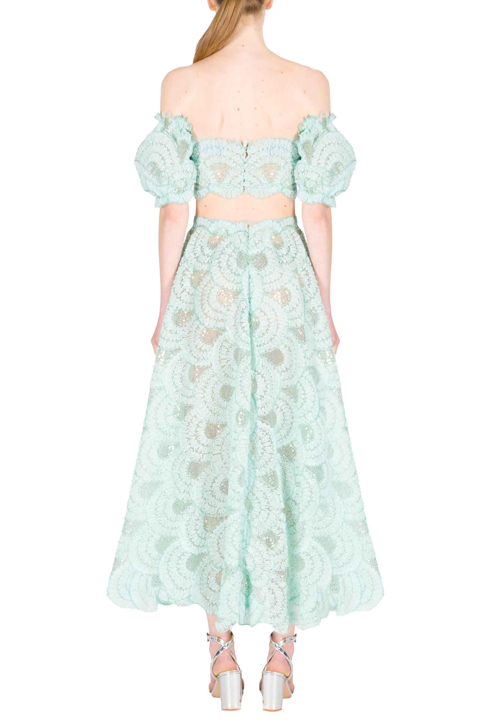 Gonna Svasata in Tulle con Paillettes