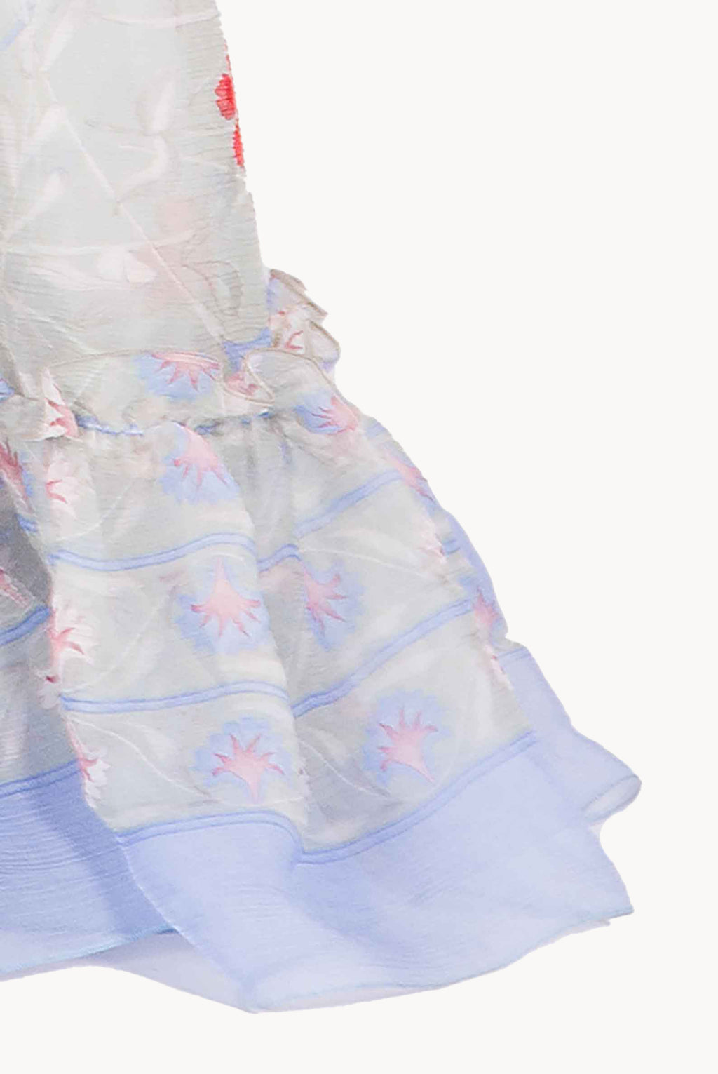 Abito in Chiffon Stampato con Schiena Scoperta in Fiori Gilly