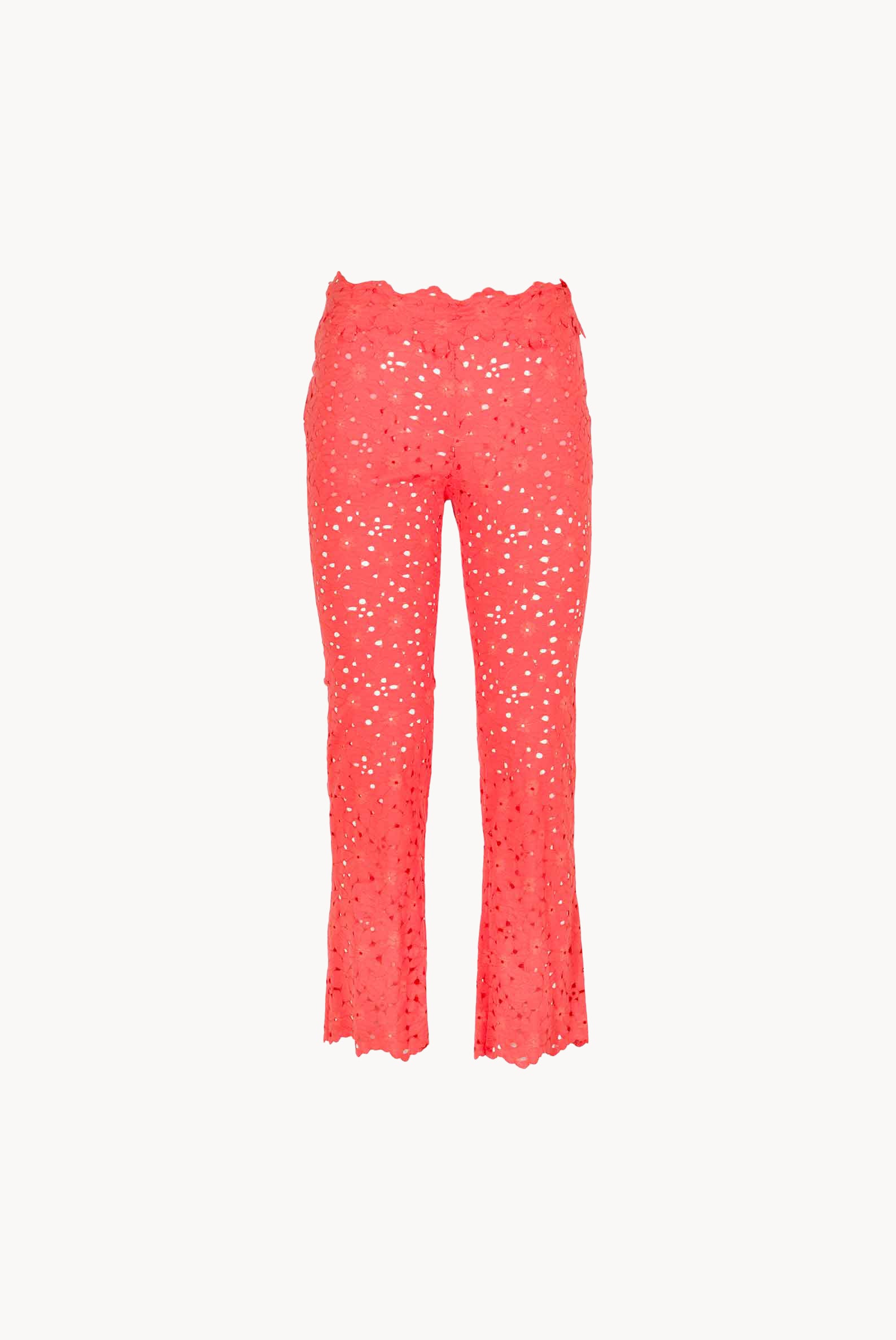 Pantaloni Capri in Pizzo Floreale