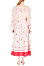 Gonna Midi Plissettata in Cotone a Gilly Flowers