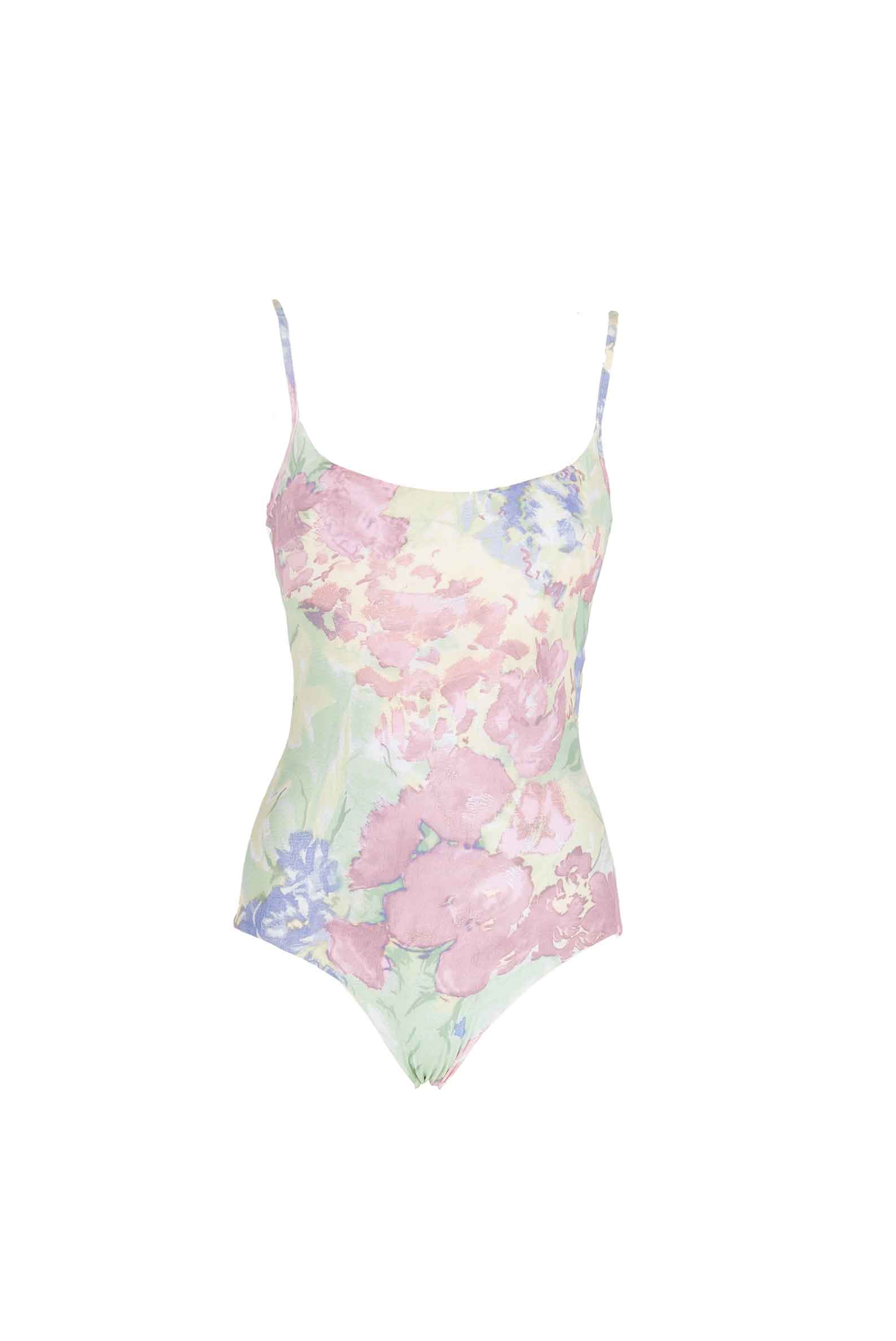 Costume Intero a Fiori Astratti