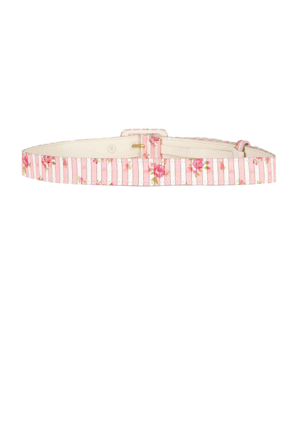 Cintura Rosa a Righe con Rose