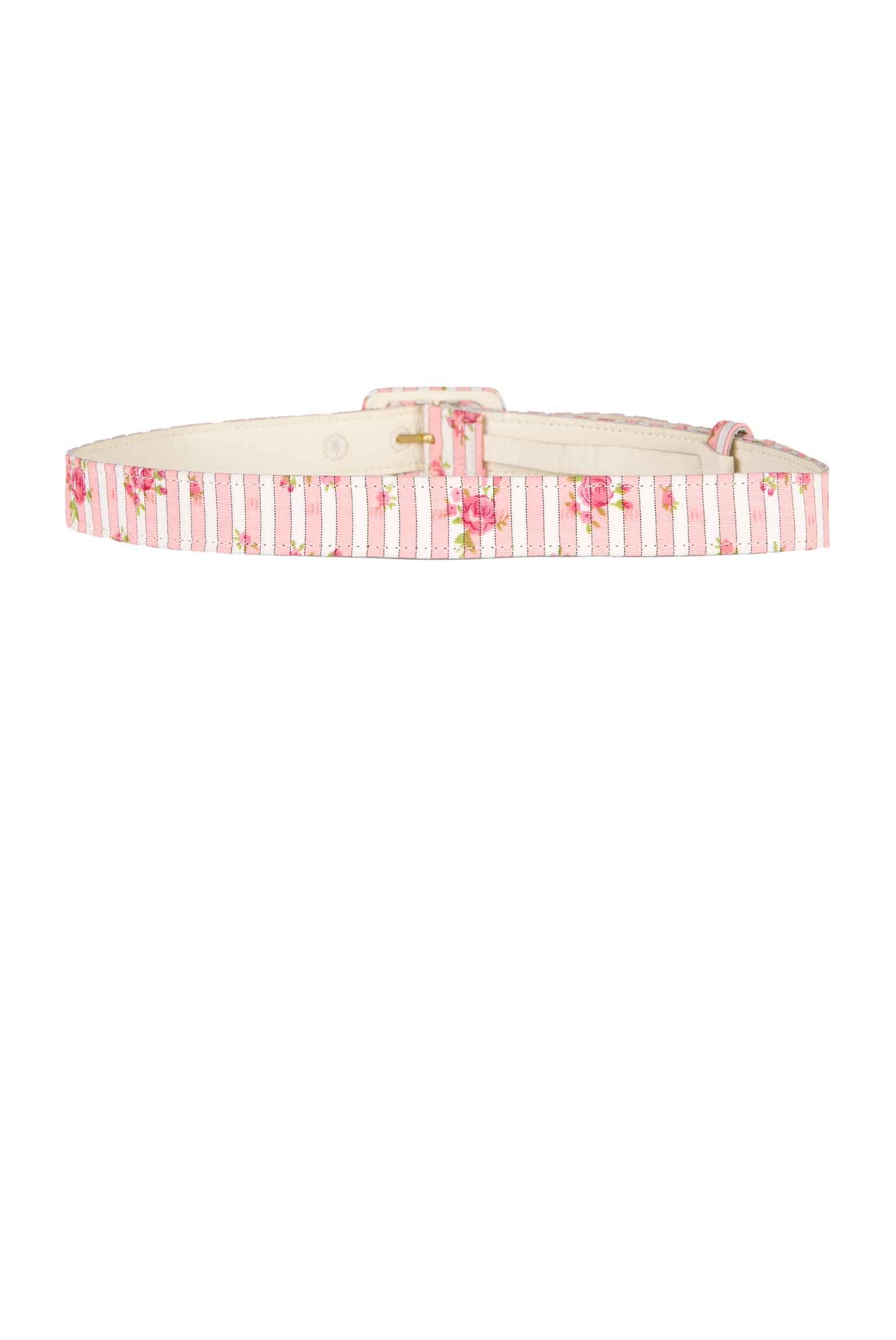Cintura Rosa a Righe con Rose
