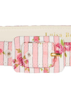 Cintura Rosa a Righe con Rose