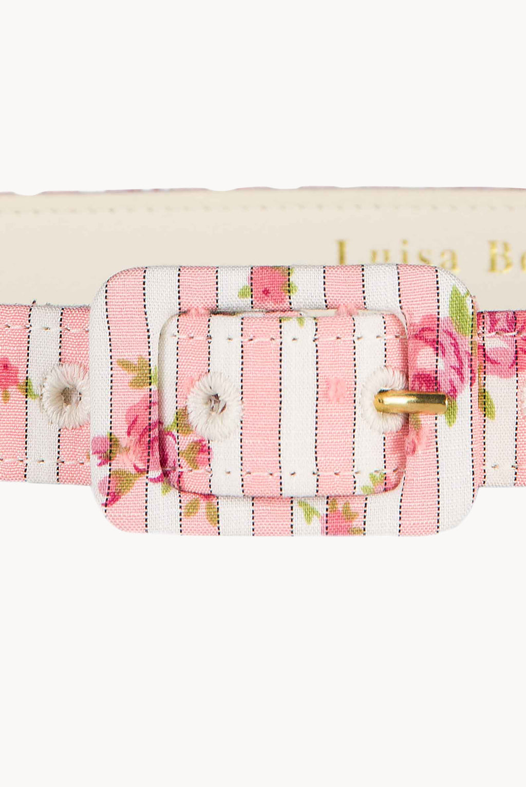 Cintura Rosa a Righe con Rose