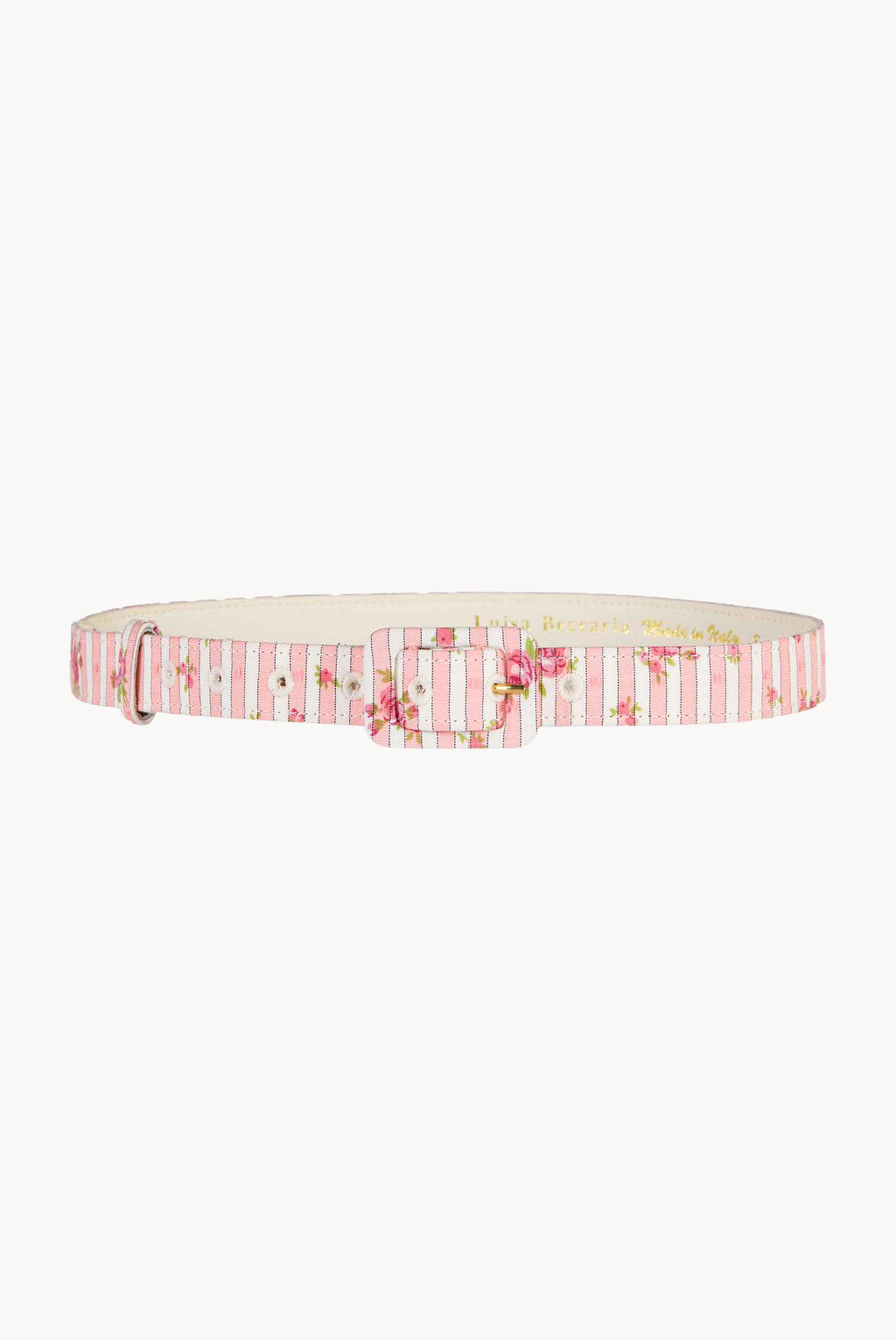 Cintura Rosa a Righe con Rose