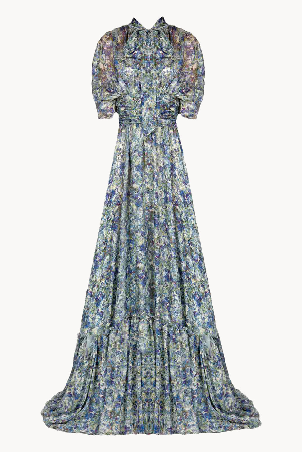 Printed Chiffon Maxi Dress