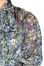 Vestito maxi in chiffon stampato