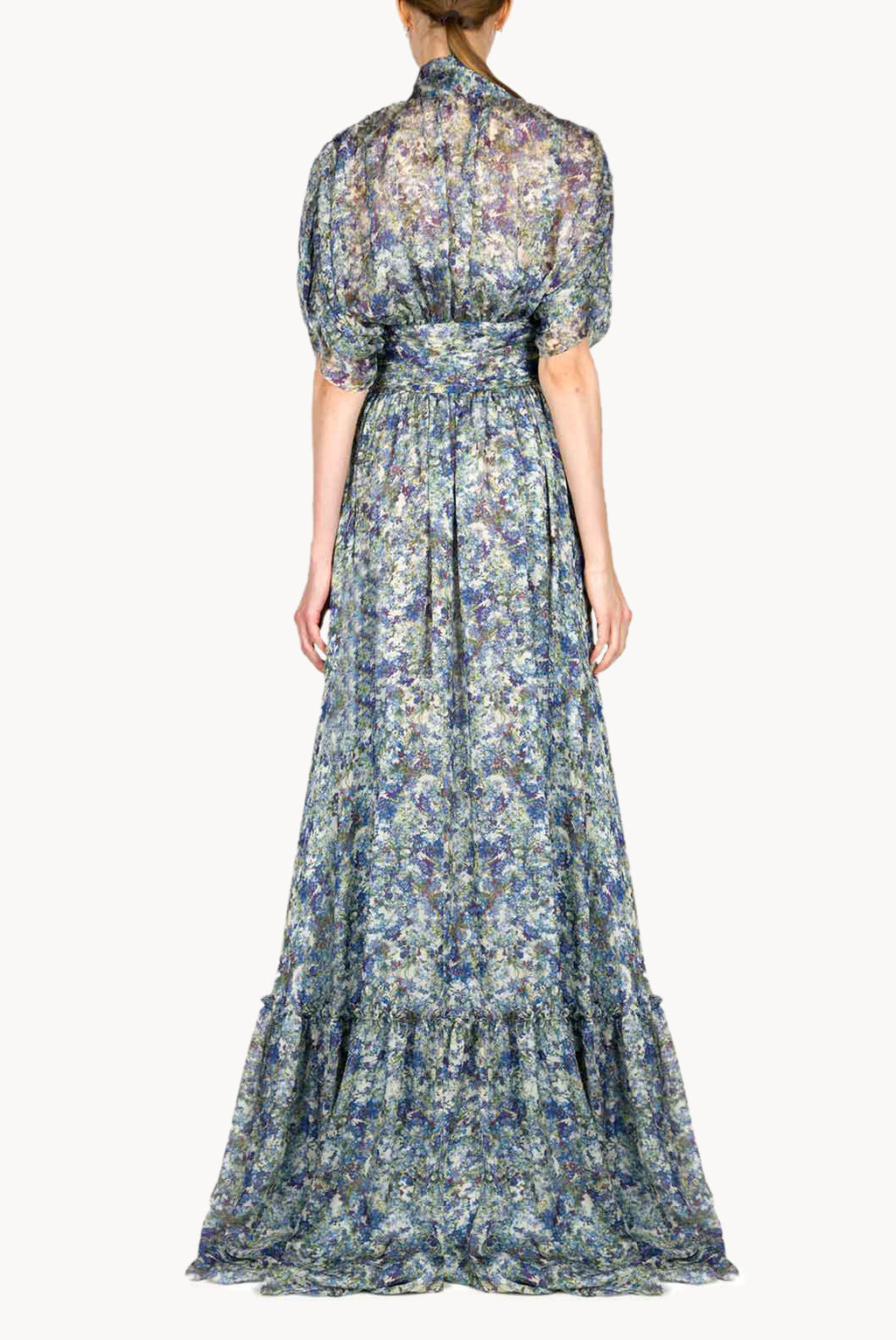 Printed Chiffon Maxi Dress