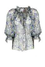 Blusa in chiffon stampato