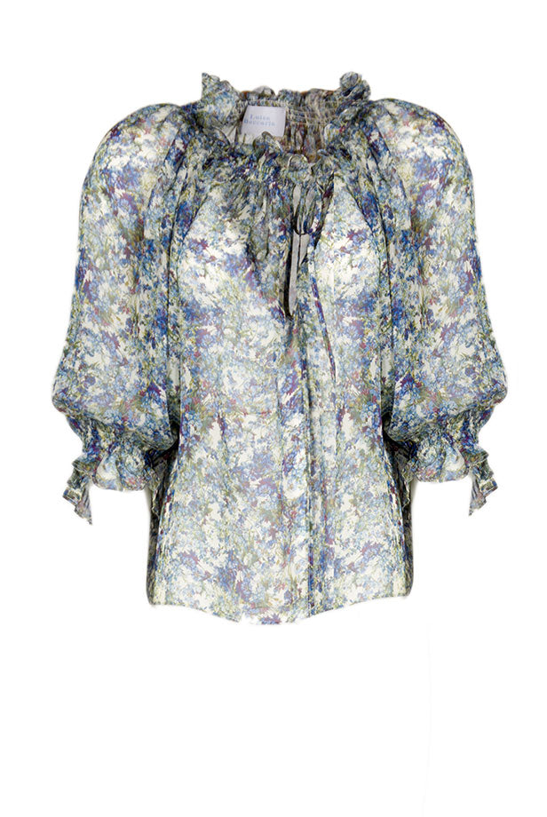 Blusa in chiffon stampato