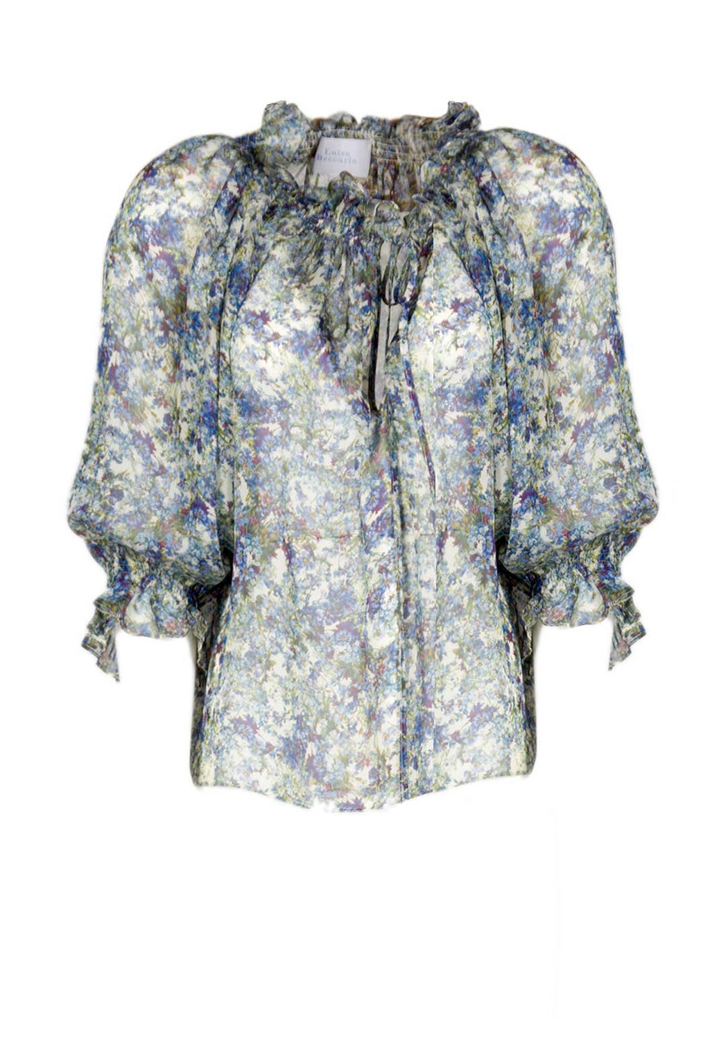 Blusa in chiffon stampato