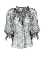 Blusa in chiffon stampato