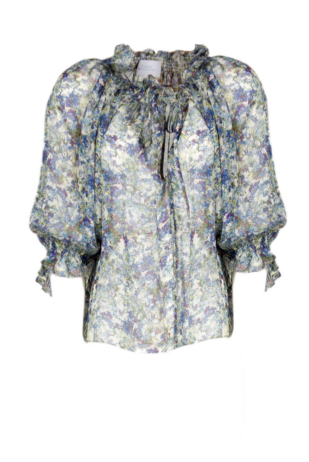 Blusa in chiffon stampato