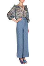 Blusa in chiffon stampato