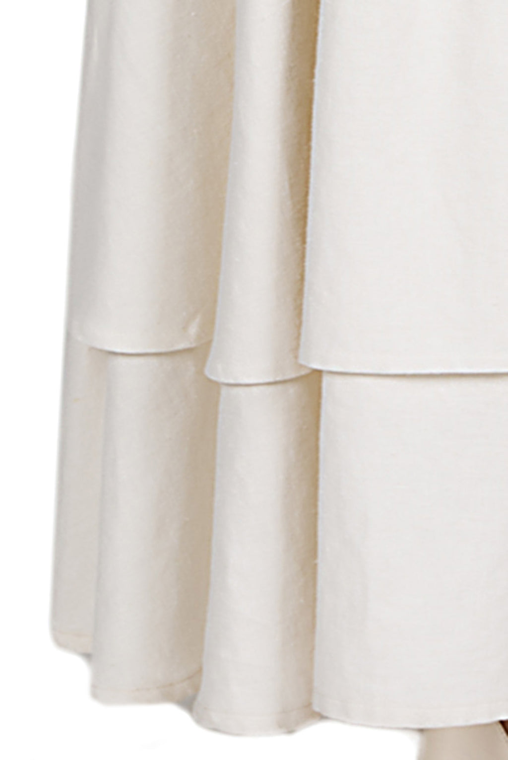 Vestito maxi in lino misto con maniche annodate