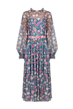 Vestito midi in pizzo stampato floreale